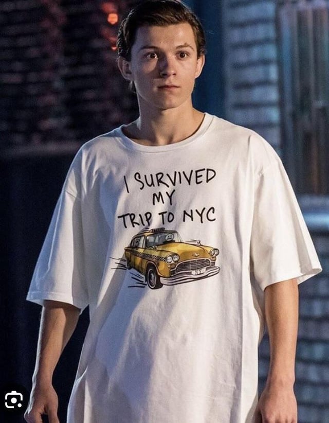 Peter parker - spiderman - I survived my trip to NYC - t-shirt