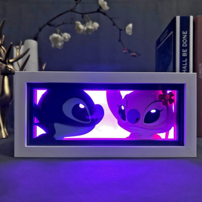 Stitch & Angel LED Light Frame