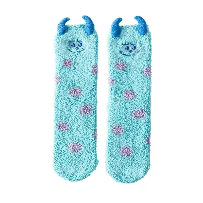 Fuzzy sully socks