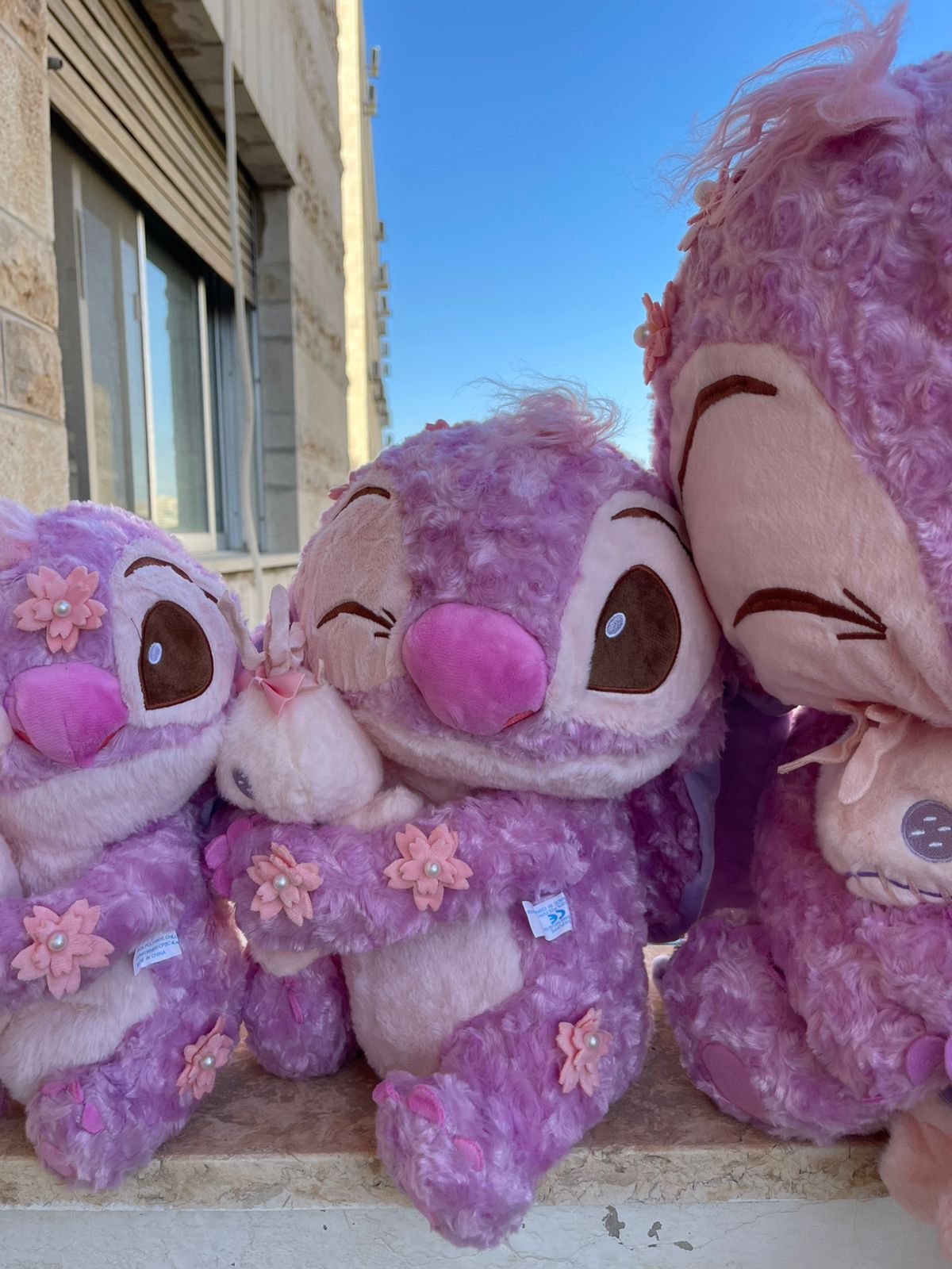 pink stitch ( angel ) plush toy