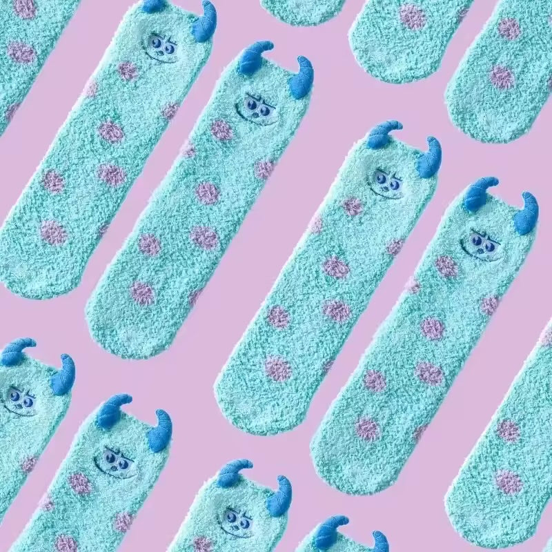 Fuzzy sully socks
