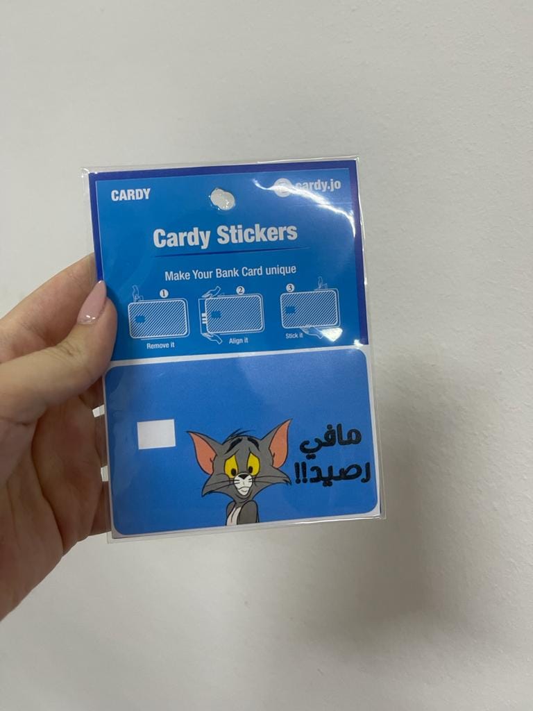 tom credit card sticker