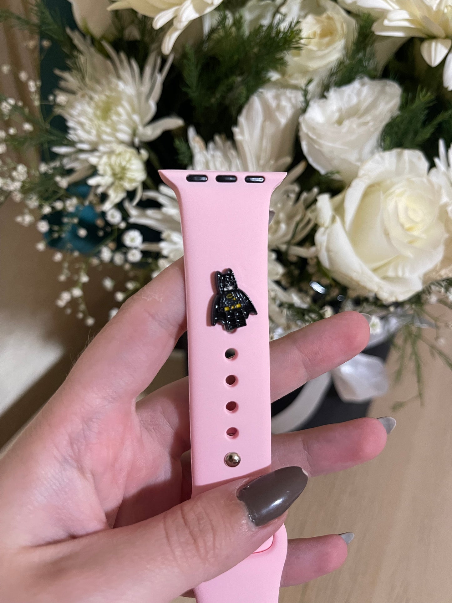Batman watch band charm