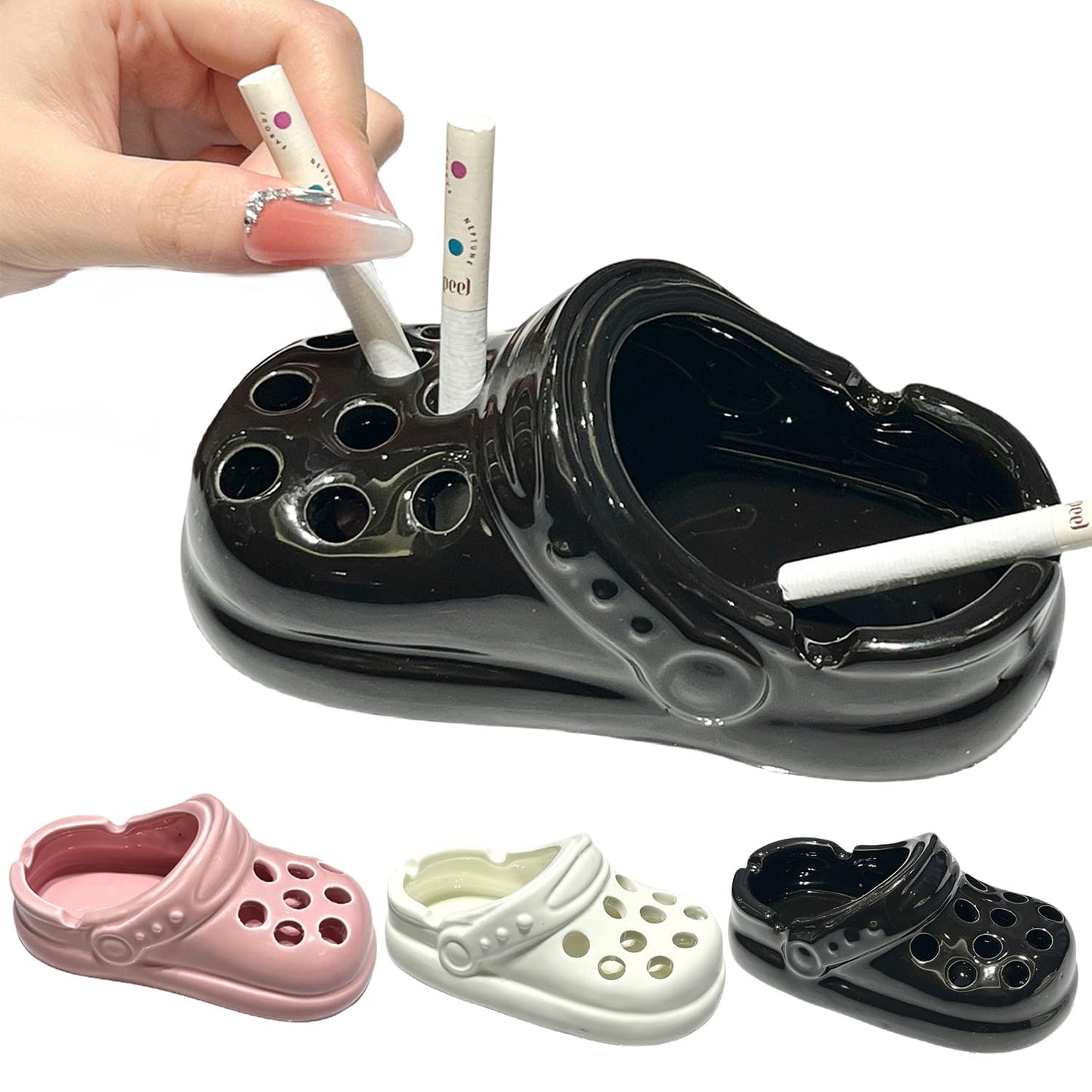 Shoe cigarettes holder