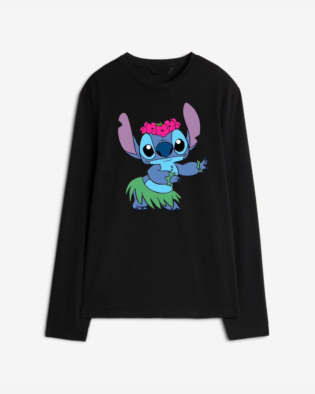 Dancing Stitch Long Sleeve Cotton T-shirt