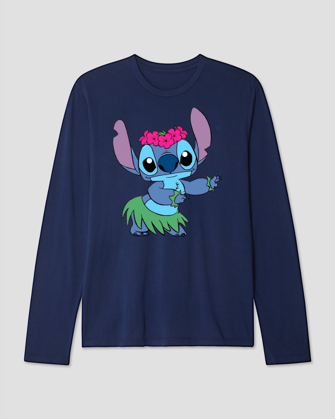Dancing Stitch Long Sleeve Cotton T-shirt