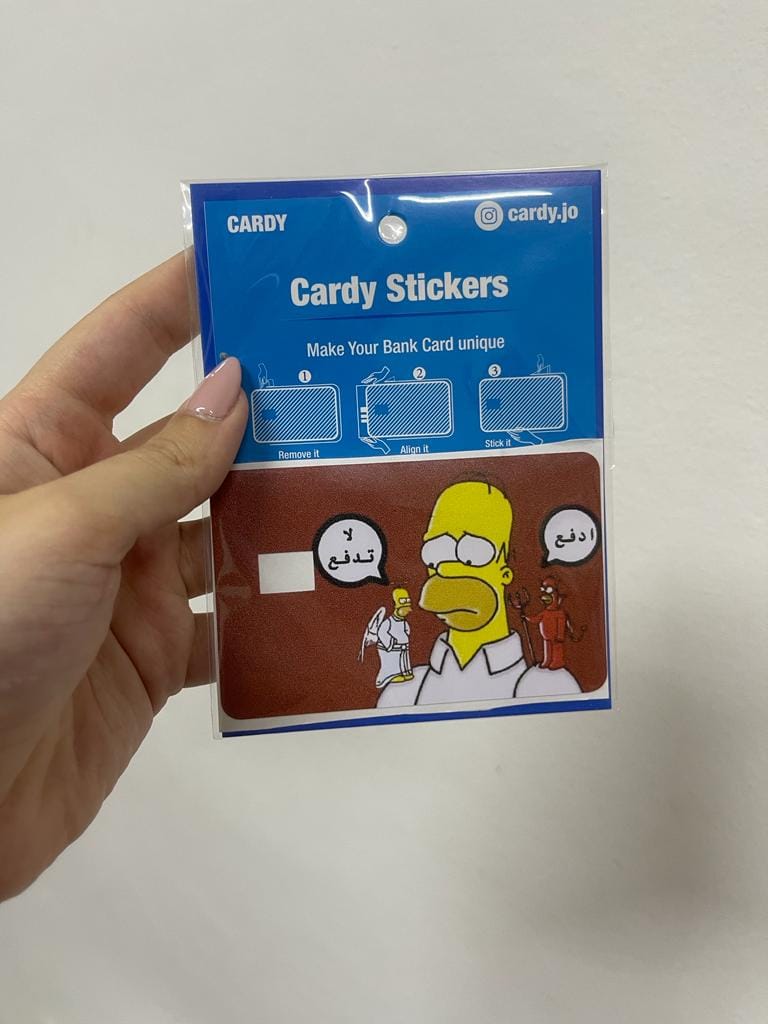 Simpsons credit card sticker