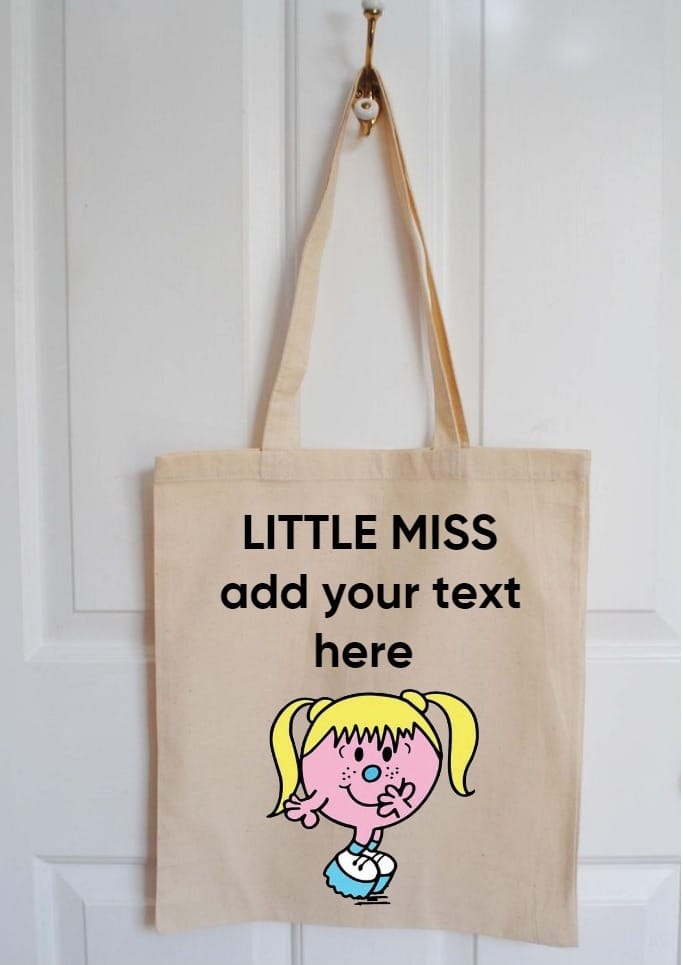 Little miss customizable tote bag