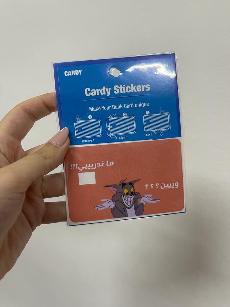 tom credit card sticker