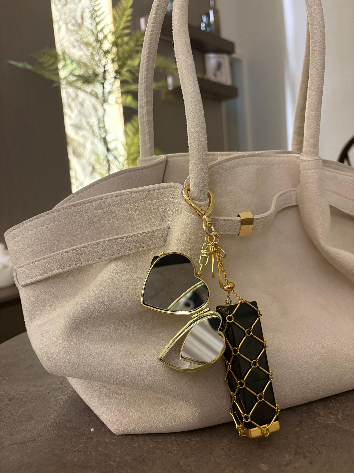 Lipstick holder keychain