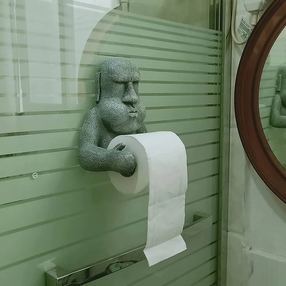 Funny toilet paper roll holder