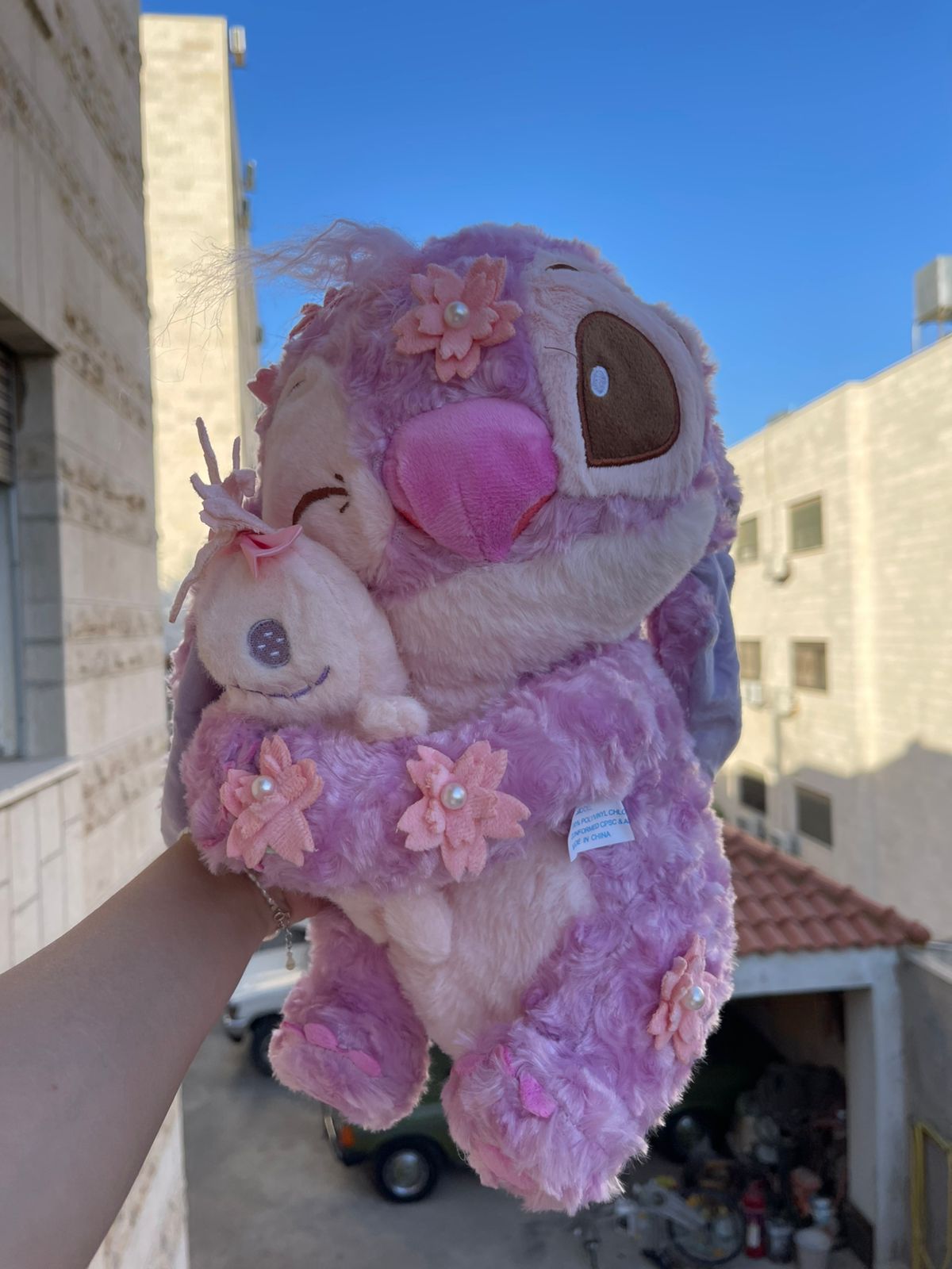 pink stitch ( angel ) plush toy