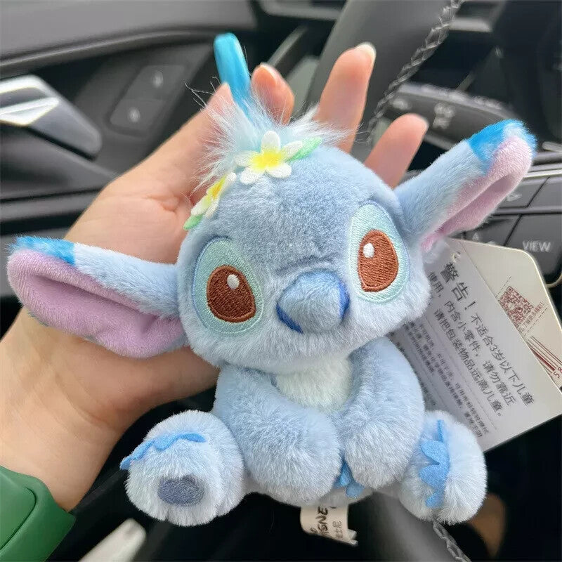 Stitch and angel Plush keychains