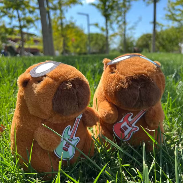 Capybara plush keychain