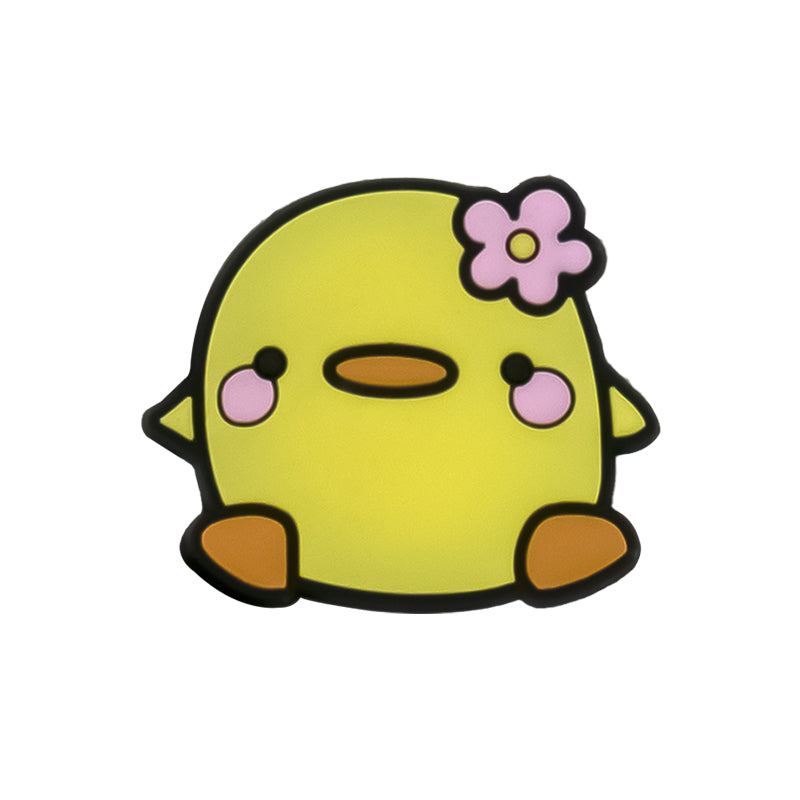cute Duck with flower on its head charm
