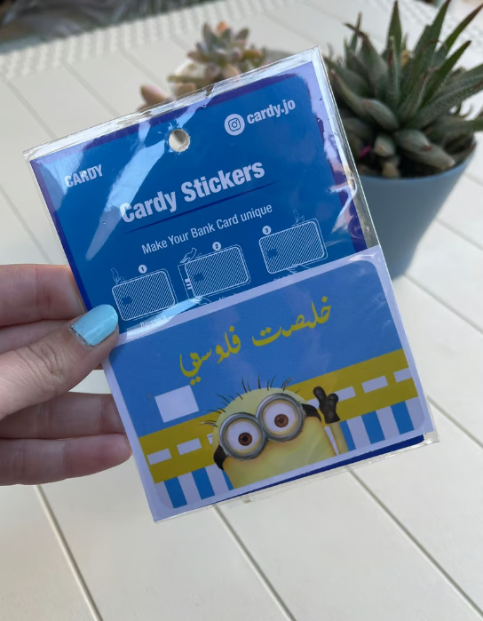 Minion credit card stickers