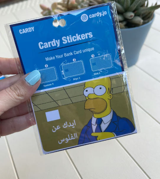 Simpsons credit card stickers