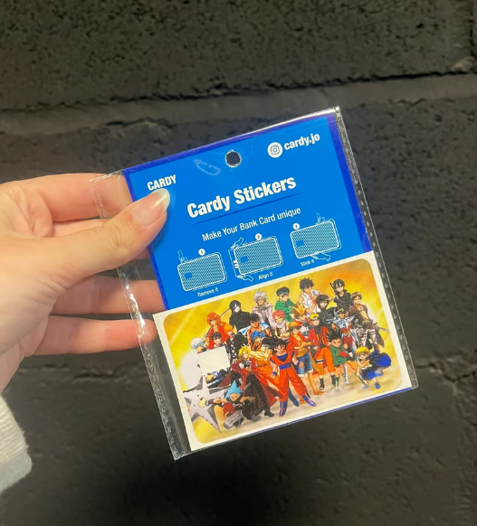 Anime credit card sticker