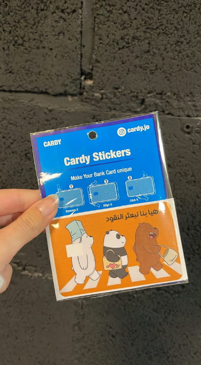 We bare bears credit card sticker