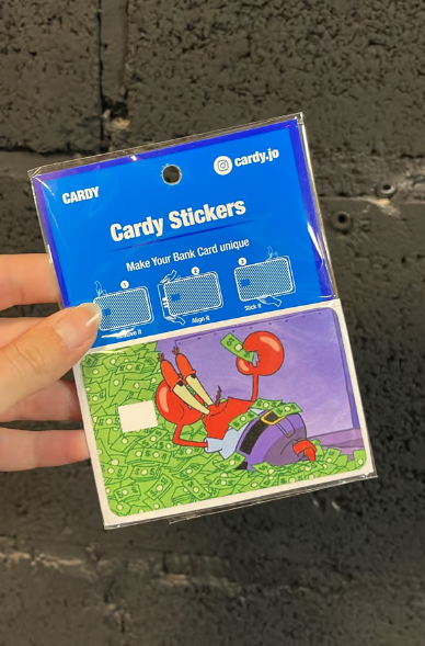 Mr.Krab credit card sticker