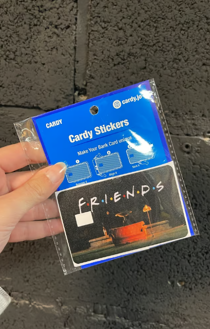 Friends credit card sticker