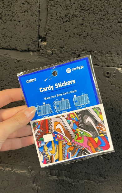 credit card sticker