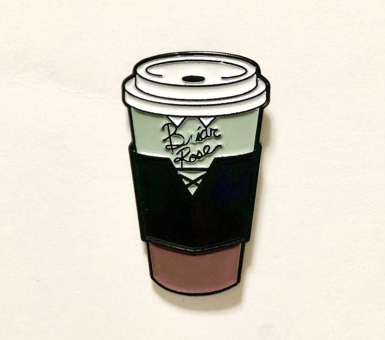 Princess inspired coffee cup pin