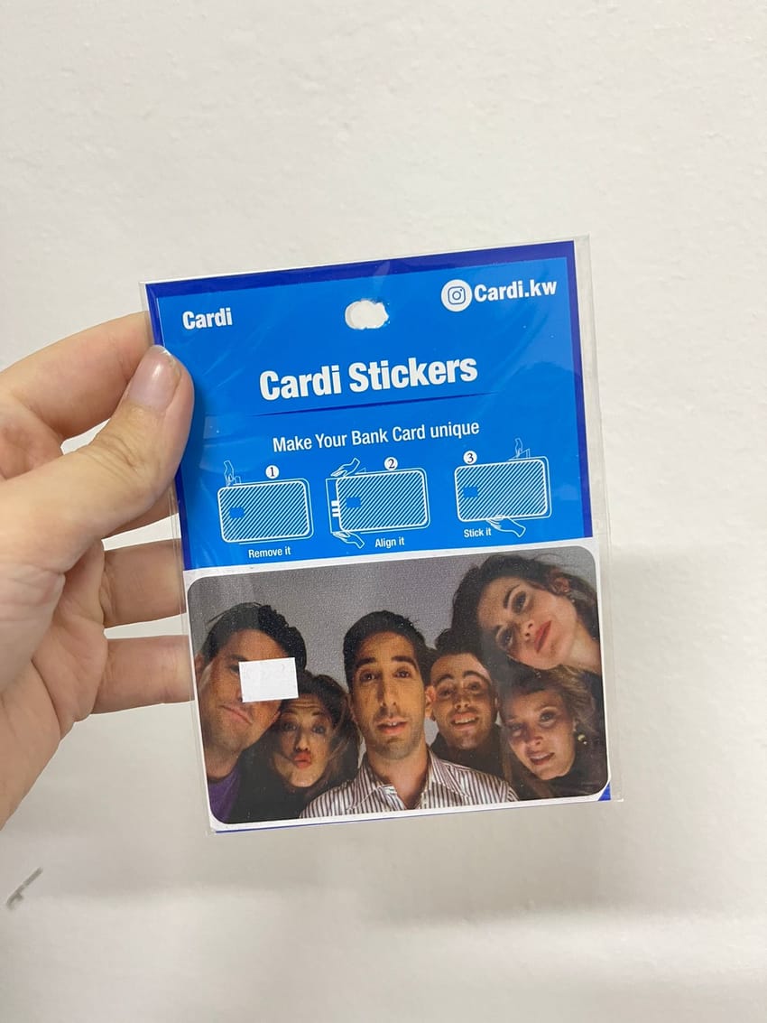 friends credit card sticker