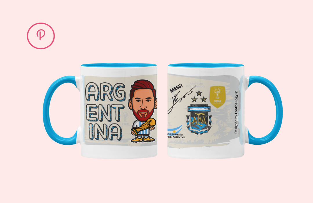 Messi - Argentina worldcup mug