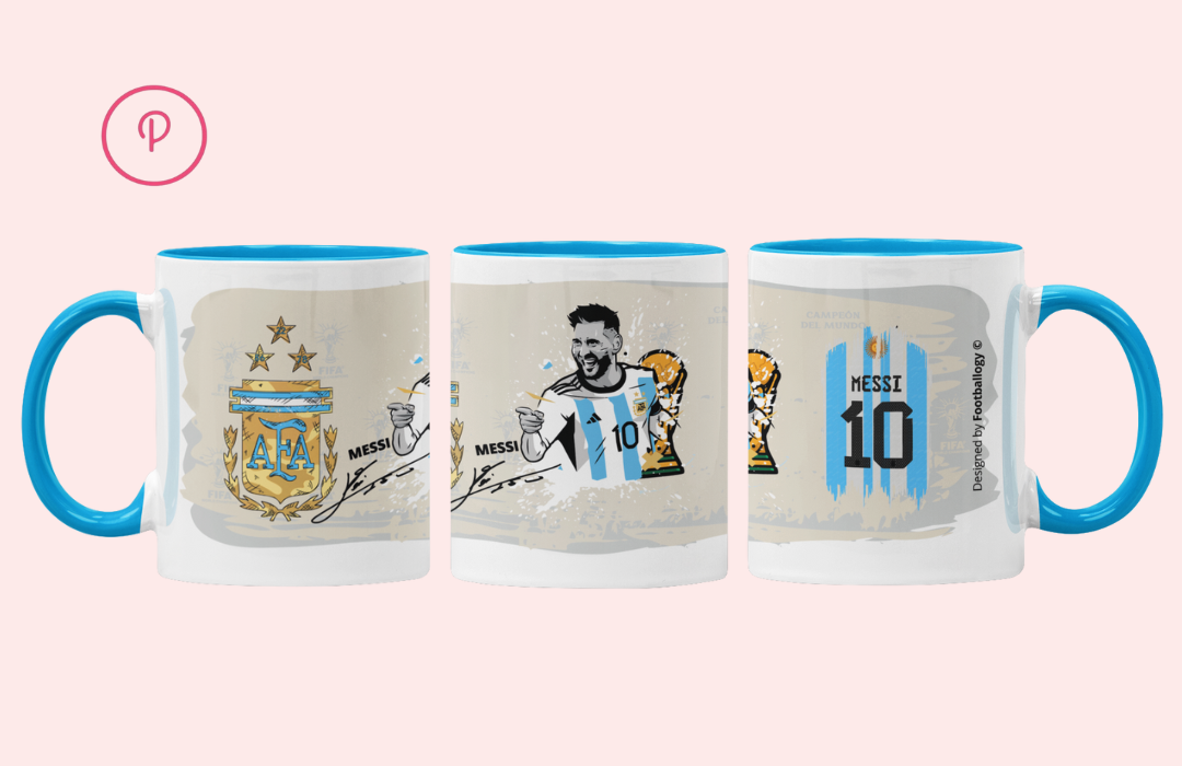 Messi - Argentina worldcup mug