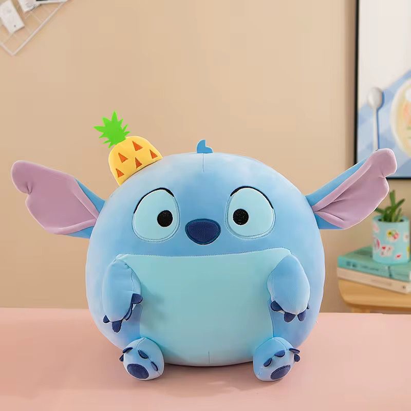 stitch round plush toy