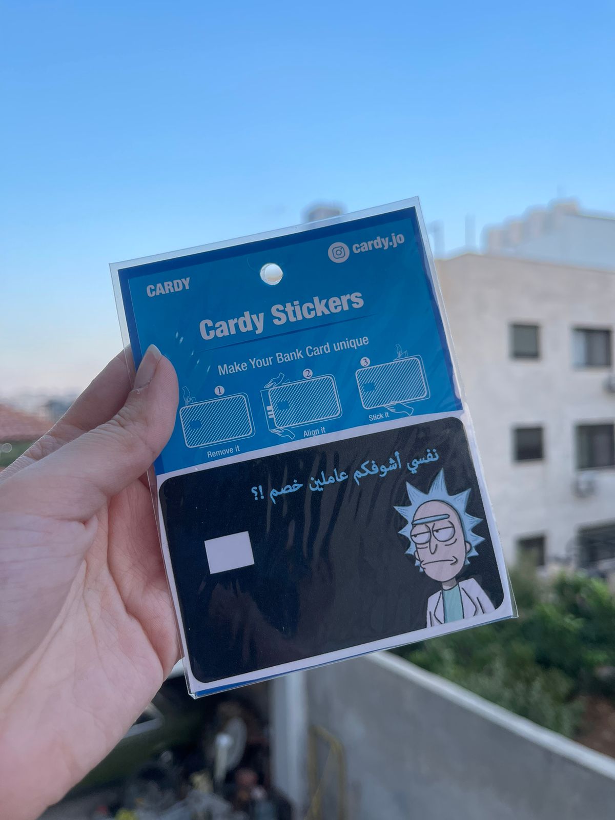 Rick credit card sticker