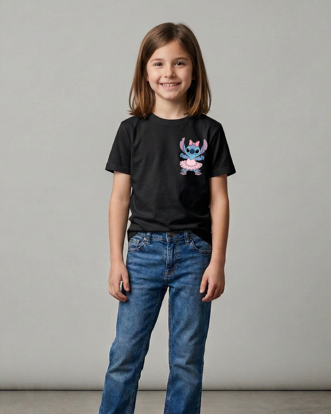 Ballerina Stitch tshirt Kids Sizes