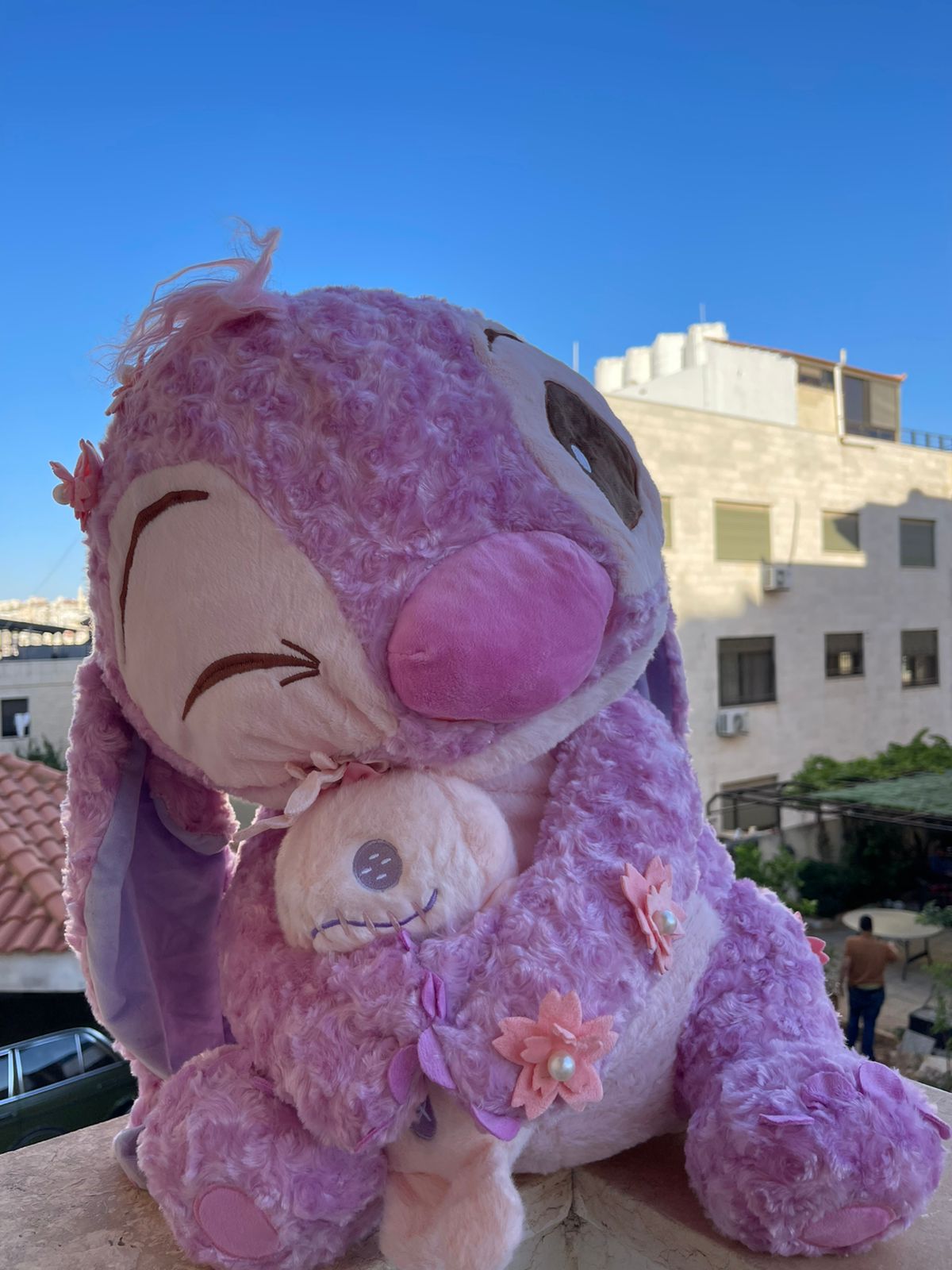 pink stitch ( angel ) plush toy
