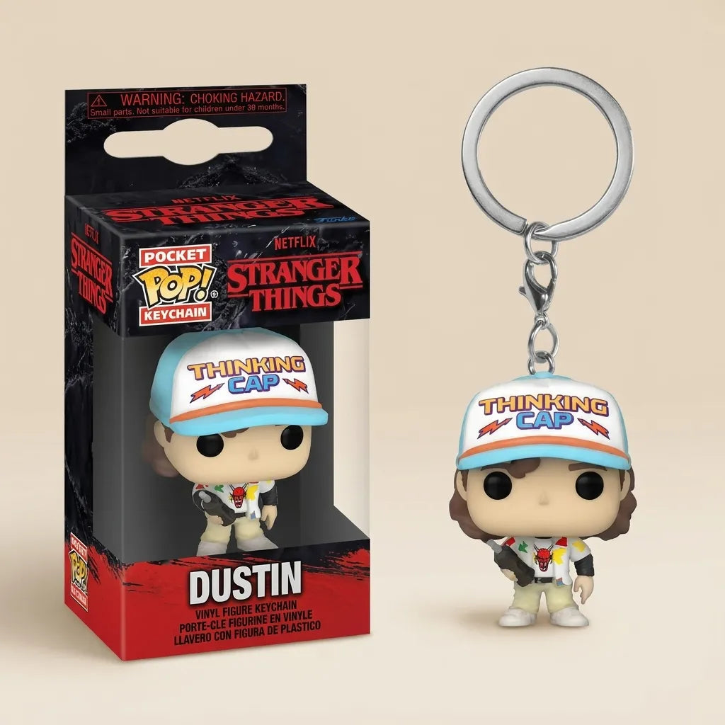 Stranger things - Dustin pop keychain