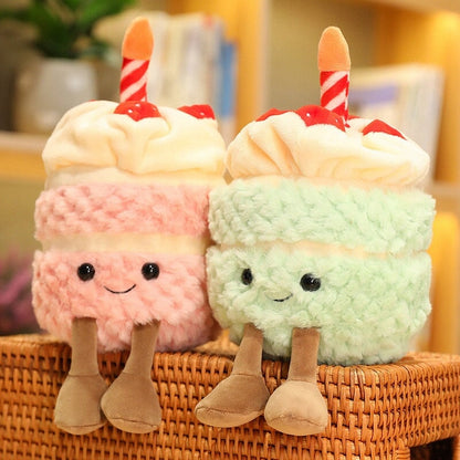 birthday cake plush toy - 23cm