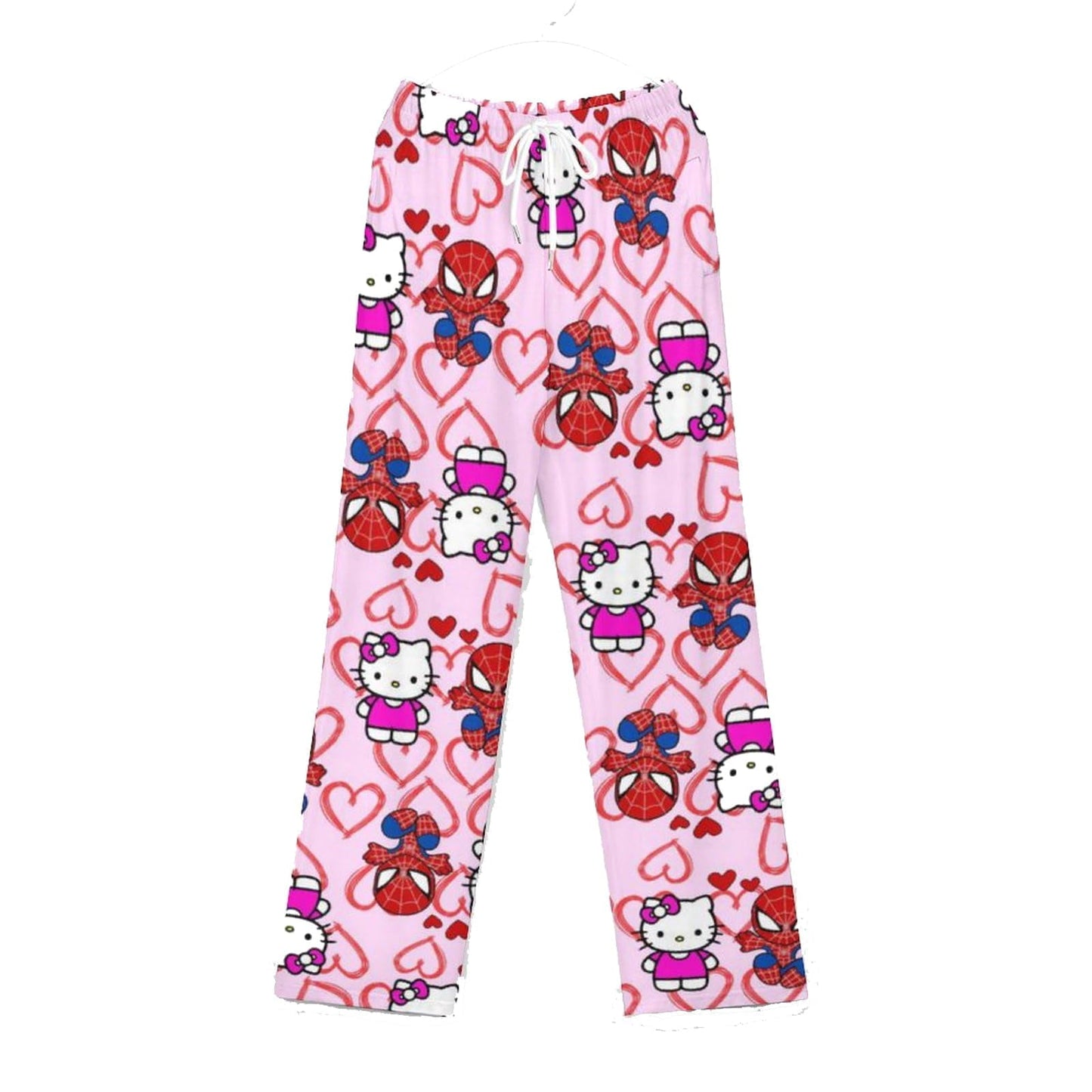 Spider man and hello kitty pajama pants (summer material)