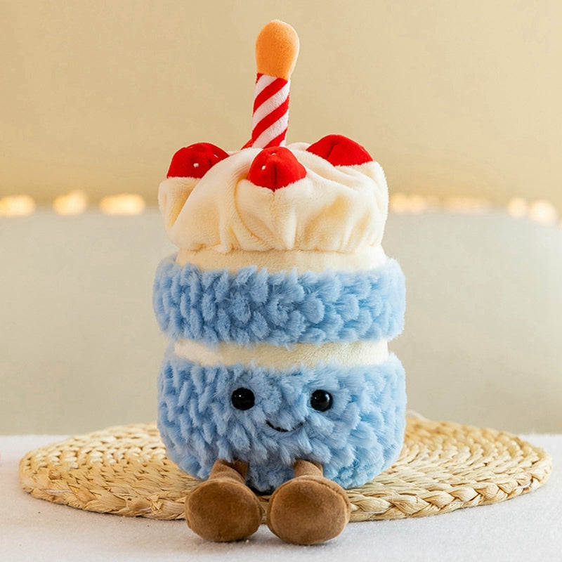 birthday cake plush toy - 23cm