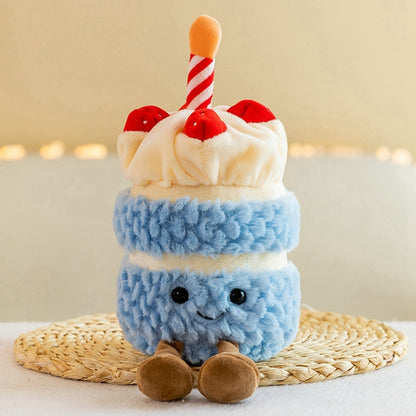 birthday cake plush toy - 23cm