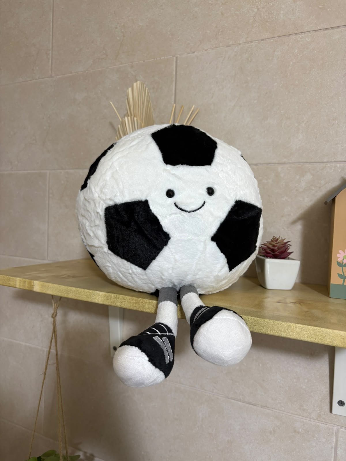 Kawaii Sports Ball Plushies – Basketball & Football - 30 cm