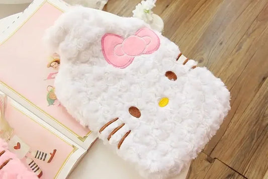 Hello kitty water bag with plush cover