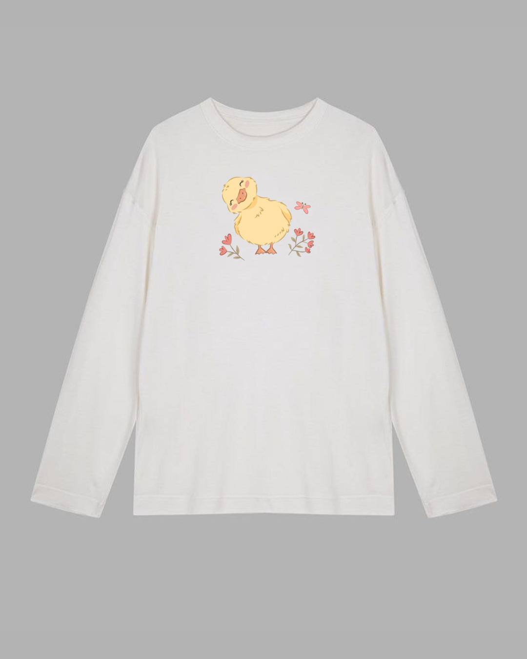 Chick Long Sleeve Cotton T-shirt