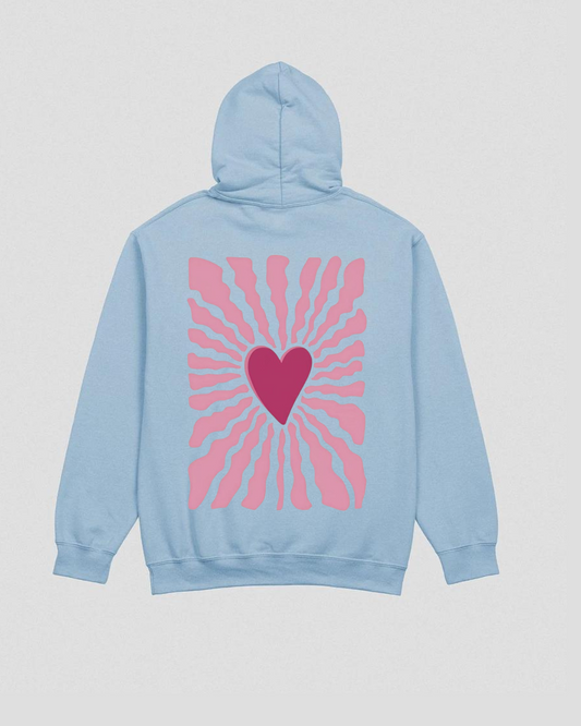 Heart hoodie - Back print