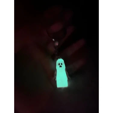 Glow in the dark ghost keychain