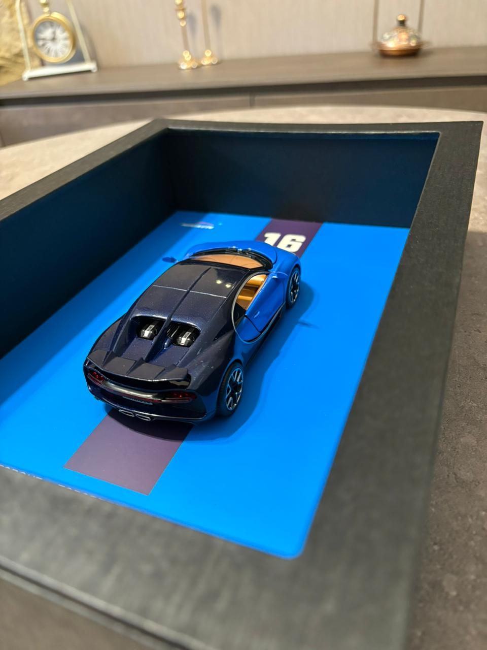 Blue Bugatti Veyron 3D Frame  – 32cm x 23cm