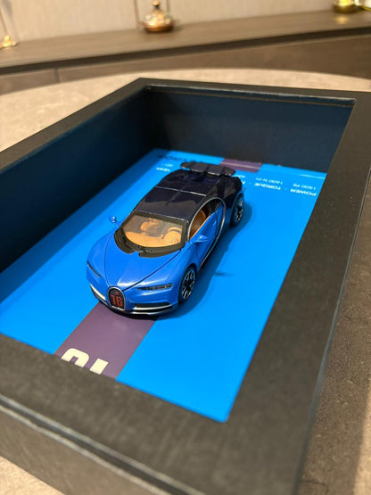 Blue Bugatti Veyron 3D Frame  – 32cm x 23cm