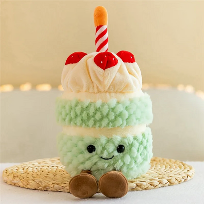 birthday cake plush toy - 23cm