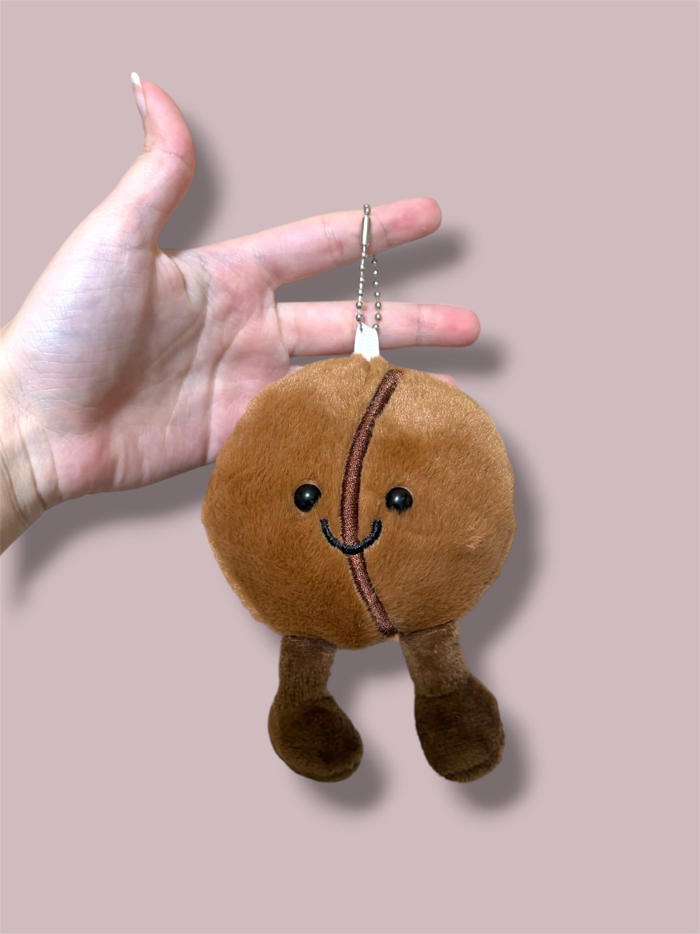 Coffee bean plush keychain - 14 cm