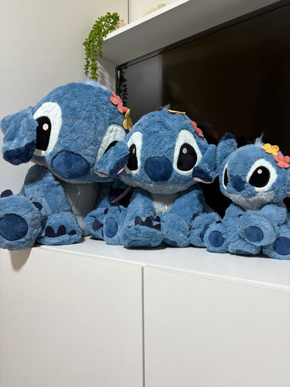 Stitch with flowers on his head plush toy