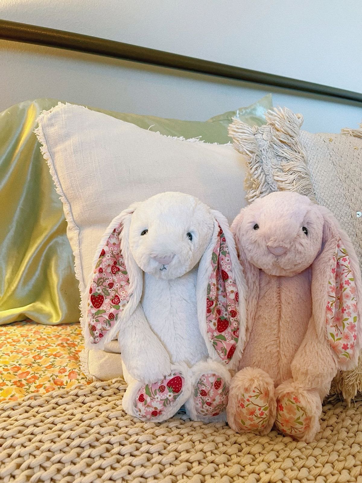 Floral Bunny plush - Pink - 30 cm